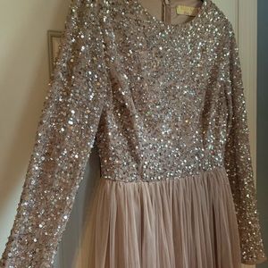 Maya long sleeve sequin dress
